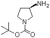 structure of CAS# 147081-49-0, (R)-1-Boc-3-氨基吡咯烷