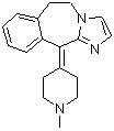 6,11-二氢-11-(1-甲基-4-哌啶亚基)-5H-咪唑并[2,1-b][3]苯并氮杂卓分子结构 (CAS 147083-36-1)