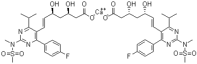 structure of CAS# 147098-20-2, Rosuvastatin calcium