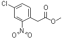 structure of CAS# 147124-37-6, (4-Chloro-2-nitrophenyl)acetic acid methyl ester