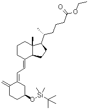 CAS # 147125-14-2, (3beta,5E,7E)-3-[[(1,1-Dimethylethyl)dimethylsilyl]oxy]-9,10-secochola-5,7,10(19)-triene-24-carboxylic acid ethyl ester