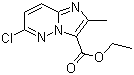 structure of CAS# 14714-18-2, 6-氯-2-甲基咪唑并[1,2-b]哒嗪-3-羧酸乙酯
