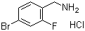 4-溴-2-氟苄胺盐酸盐分子结构 (CAS 147181-08-6)