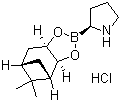 (S)-2-吡咯烷硼酸 (-)-蒎烷二醇酯盐酸盐分子结构 (CAS 147255-70-7)