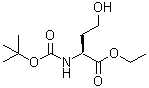 structure of CAS# 147325-09-5, N-[(1,1-二甲基乙氧基)羰基]-L-高丝氨酸乙酯