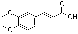 structure of CAS# 14737-89-4, (2E)-(3,4-Dimethoxyphenyl)-2-propenoic acid