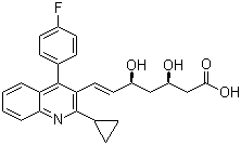匹伐他汀分子结构 (CAS 147511-69-1)
