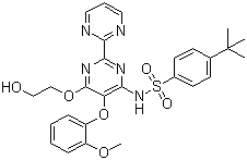 structure of CAS# 147536-97-8, Bosentan
