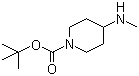1-Boc-4-甲氨基哌啶分子结构 (CAS 147539-41-1)