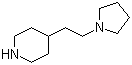 4-[2-(1-吡咯烷基)乙基]哌啶分子结构 (CAS 14759-08-1)