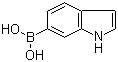 吲哚-6-硼酸分子结构 (CAS 147621-18-9)