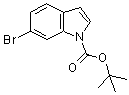 structure of CAS# 147621-26-9, N-(叔丁氧羰基)-6-溴吲哚