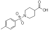 structure of CAS# 147636-36-0, 1-[(4-甲基苯基)磺酰基]-4-哌啶羧酸