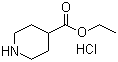 4-哌啶羧酸乙酯盐酸盐分子结构 (CAS 147636-76-8)