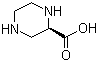 structure of CAS# 147650-70-2, (S)-哌嗪-2-羧酸