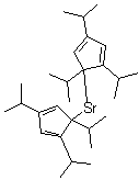 structure of CAS# 147658-82-0, 双[1,2,4-三(1-甲基乙基)-2,4-环戊二烯-1-基]锶