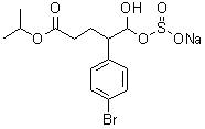 4-溴-gamma-[羟基(亚磺基氧基)甲基]苯丁酸异丙酯钠盐分子结构 (CAS 1476776-47-2)