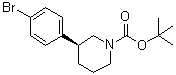 structure of CAS# 1476776-55-2, (3S)-3-(4-溴苯基)-1-哌啶羧酸叔丁酯