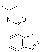 structure of CAS# 1476776-76-7, N-(叔丁基)-1H-吲唑-7-甲酰胺