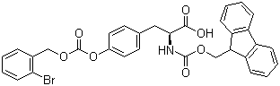 structure of CAS# 147688-40-2, N-Fmoc-O-(2-溴苄氧羰基)-L-酪氨酸