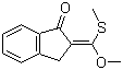 (Z)-2,3-Dihydro-2-[methoxy(methylthio)methylene]-1H-inden-1-one molecular structure (CAS 147726-43-0)