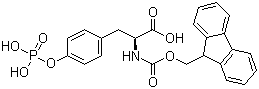 Fmoc-O-磷酸基-L-酪氨酸分子结构 (CAS 147762-53-6)