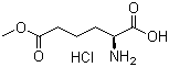 (S)-2-氨基-6-甲氧基-6-氧代己酸盐酸盐分子结构 (CAS 147780-39-0)