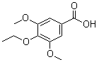 CAS # 14779-44-3, 3,5-Dimethoxy-4-ethoxybenzoic acid, 4-Ethoxy-3,5-dimethoxybenzoic acid