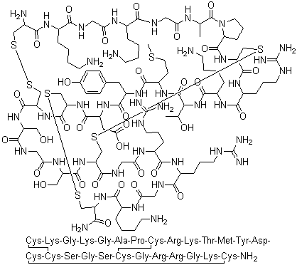 structure of CAS# 147794-23-8, omega-Conotoxin M VIIC
