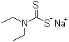 structure of CAS# 148-18-5, Sodium diethyldithiocarbamate