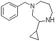 CAS # 1480226-42-3, 3-Cyclopropylhexahydro-1-(phenylmethyl)-1H-1,4-diazepine