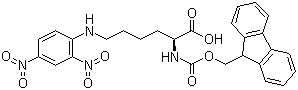 structure of CAS# 148083-64-1, N-芴甲氧羰基-N'-2,4-二硝基苯基-L-赖氨酸