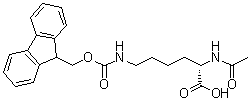 structure of CAS# 148101-51-3, N2-乙酰基-N6-[(9H-芴-9-基甲氧基)羰基]-L-赖氨酸