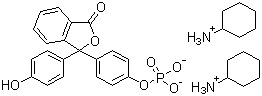 structure of CAS# 14815-59-9, Phenolphthalein monophosphate dicyclohexylammonium salt
