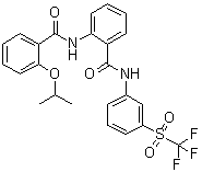 2-[[2-(1-Methylethoxy)benzoyl]amino]-N-[3-[(trifluoromethyl)sulfonyl]phenyl]benzamide molecular structure (CAS 1482500-76-4)