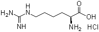 structure of CAS# 1483-01-8, L(+)-Homoarginine hydrochloride