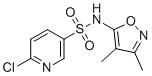 6-氯-N-(3,4-二甲基-1,2-恶唑-5-基)吡啶-3-磺酰胺分子结构 (CAS 1483136-57-7)