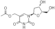 alpha-(乙酰氧基)胸苷分子结构 (CAS 148380-55-6)