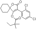 CAS 登录号：148477-71-8, 螺螨酯, 季酮螨酯, 3-(2,4-二氯苯基)-2-氧代-1-氧杂螺[4,5]-癸-3-烯-4-基-2,2-二甲基丁酸酯