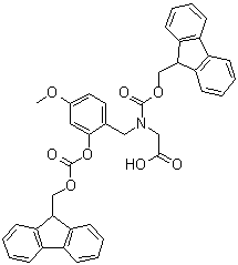 CAS # 148515-84-8, N-[(9H-Fluoren-9-ylmethoxy)carbonyl]-N-[[2-[[(9H-fluoren-9-ylmethoxy)carbonyl]oxy]-4-methoxyphenyl]methyl]glycine