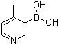 4-甲基吡啶-3-硼酸分子结构 (CAS 148546-82-1)
