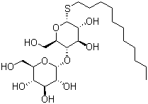 structure of CAS# 148565-57-5, 正十一烷基-beta-D-1-硫代麦牙糖苷