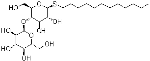 1-S-十二烷基 beta-D-硫代吡喃麦芽糖苷分子结构 (CAS 148565-58-6)