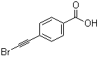 4-(2-溴乙炔基)苯甲酸分子结构 (CAS 1485684-77-2)