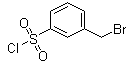 3-(溴甲基)苯磺酰氯分子结构 (CAS 148583-69-1)