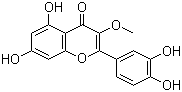 structure of CAS# 1486-70-0, 3-O-甲基槲皮素