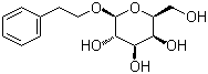 苯基乙基 beta-D-吡喃半乳糖苷分子结构 (CAS 14861-16-6)