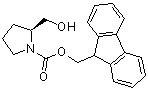 structure of CAS# 148625-77-8, (S)-2-(羟基甲基)-1-吡咯烷羧酸芴甲基酯