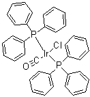 structure of CAS# 14871-41-1, 羰基双(三苯基膦)氯化铱