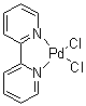structure of CAS# 14871-92-2, (2,2'-联吡啶)二氯化钯